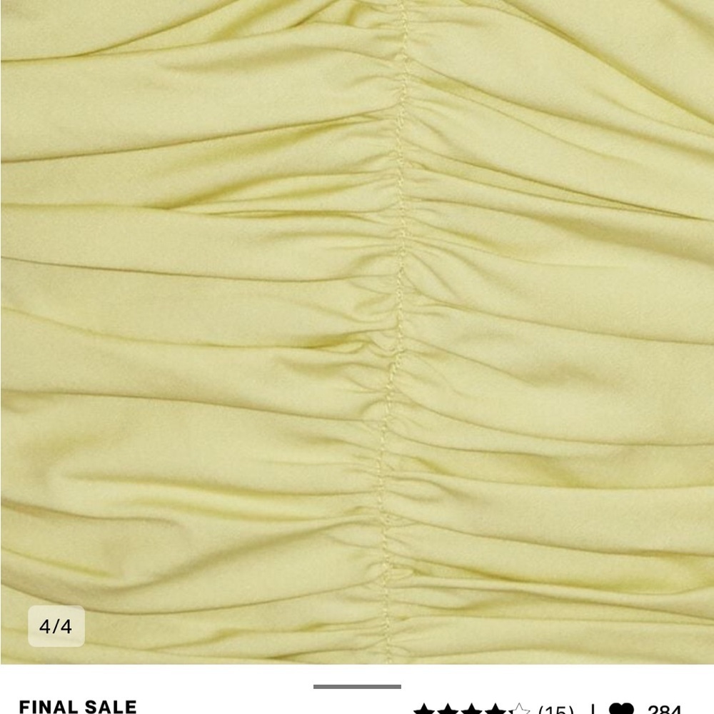 Dynamite “Ruched Poplin Cami” Green Top - Picture 9 of 9